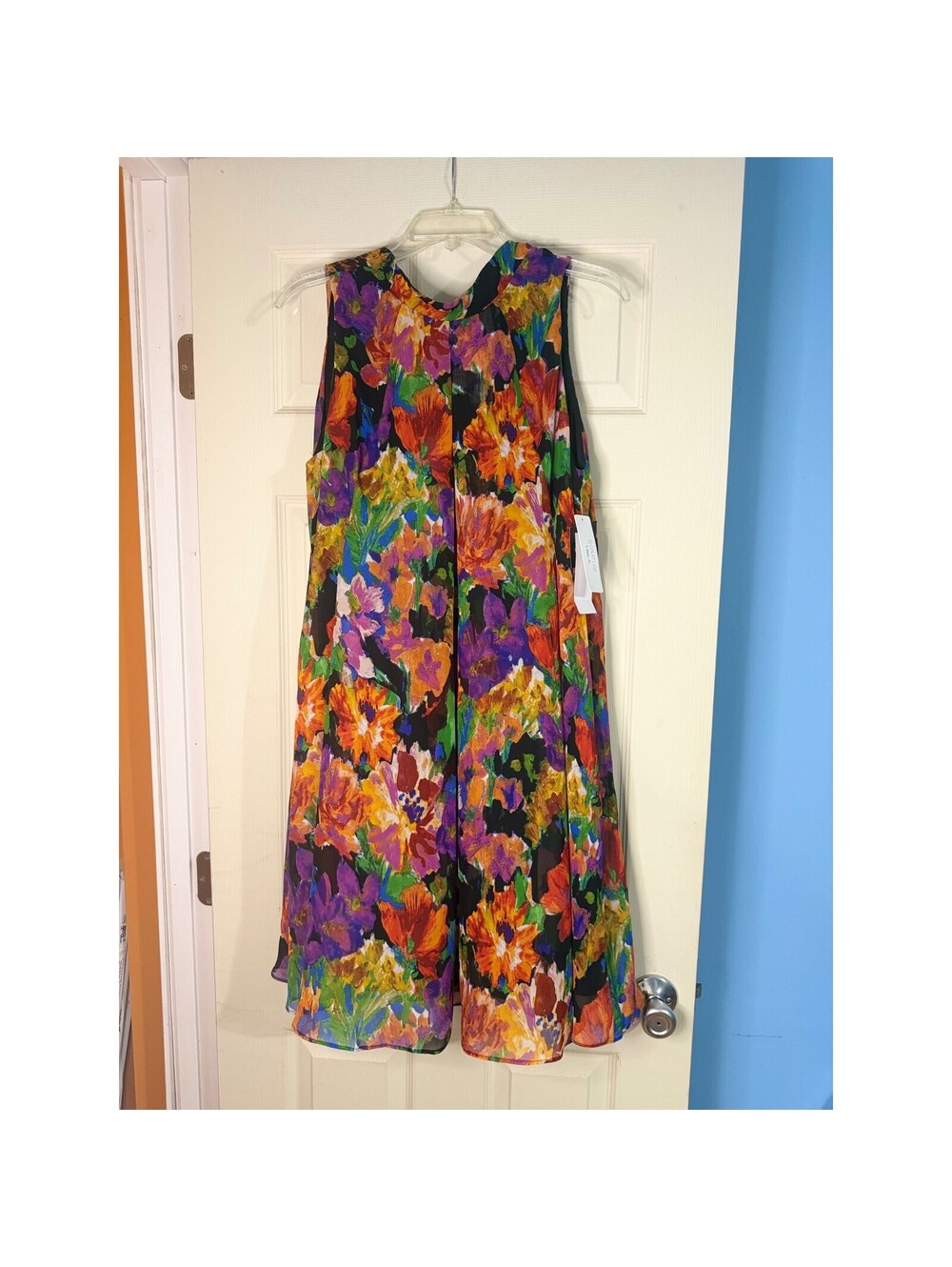 Signature Robbie Bee Floral Shift Dress 14 NWT Resort Cruise Vacation